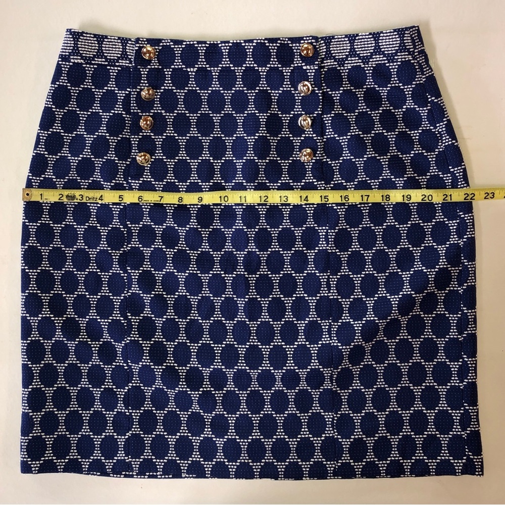 Antonio Melani Geometric Lined Pencil Skirt (14) - Picture 11 of 17